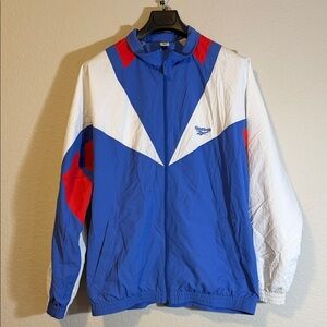 Reebok Men's Tri-Color Windbreaker vintage